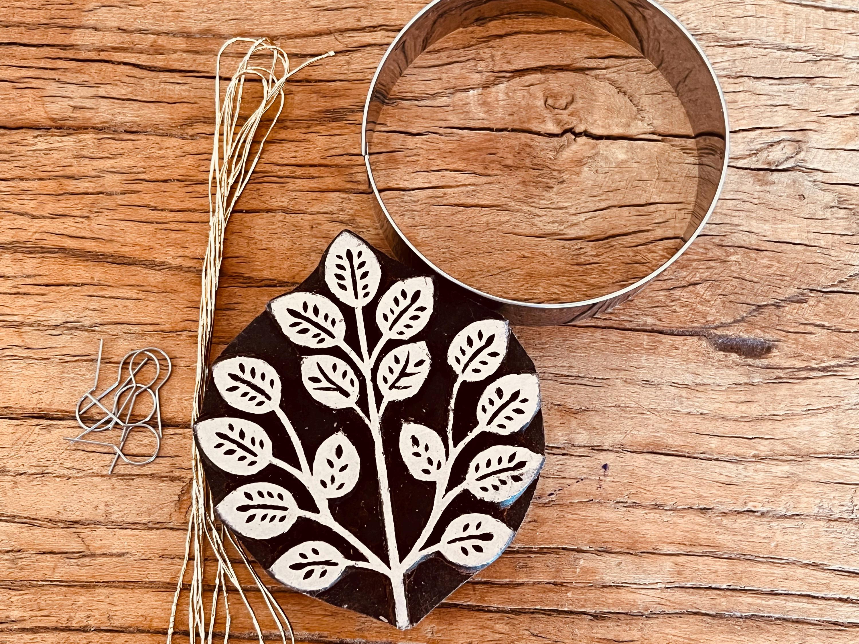 Christmas Decoration Kit, Branch Stamp for Ceramics, Pottery Stamp