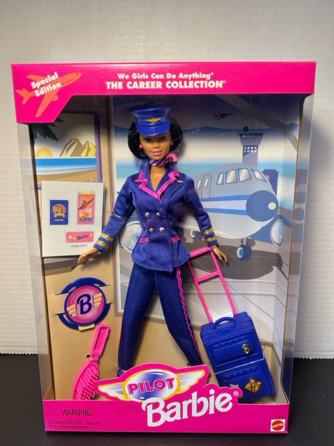 1997 Special Edition Airline Pilot Barbie Doll, African American #19384. The Career Collection.