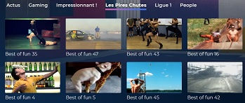 Des vidéos de chutes à regarder
