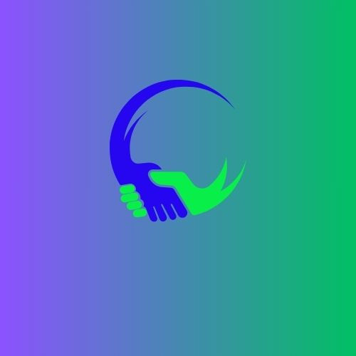 Subtle handshake logo background