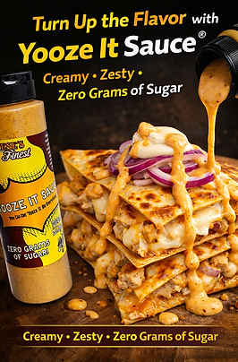 Chicken quesadilla's with Yooze It Sauce®