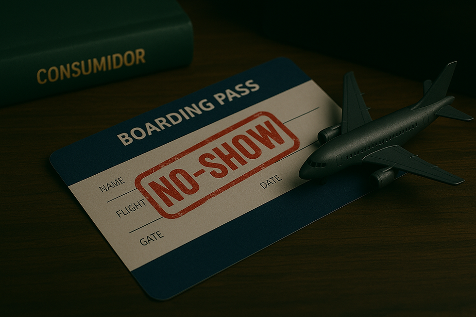 Companhia cancelou seu trecho de volta por “no-show”? Entenda por que a prática é abusiva e como buscar indenização