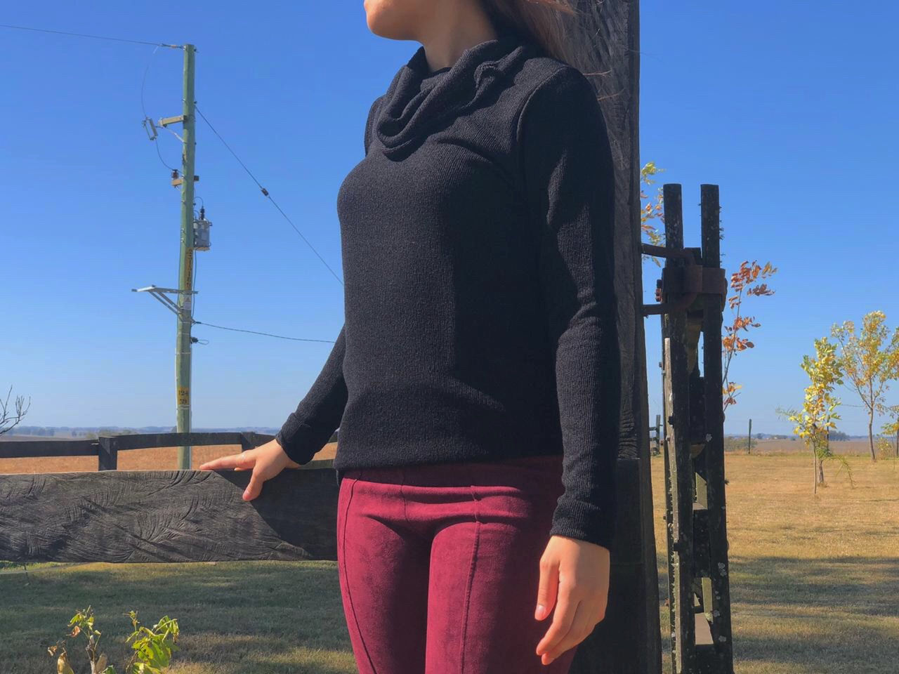 Blusa Maxi Gola Preta 