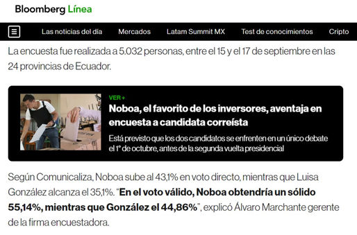 SEGUNDA VUELTA 2023, ECUADOR