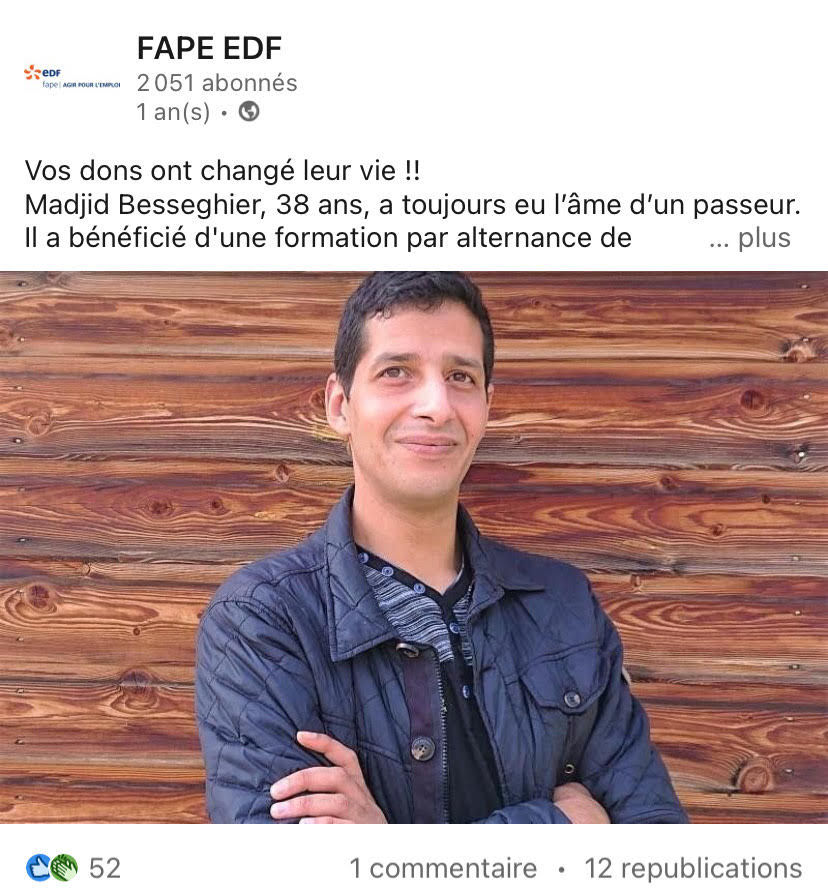 Post témoignage Fape Edf