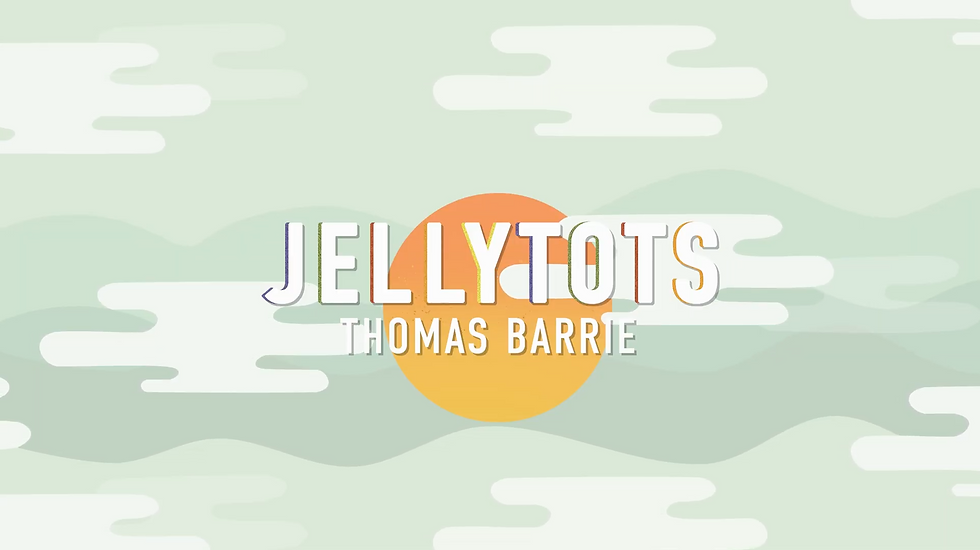Thomas Barrie - Jellytots animated music video with colourful visuals and playful motion graphics.