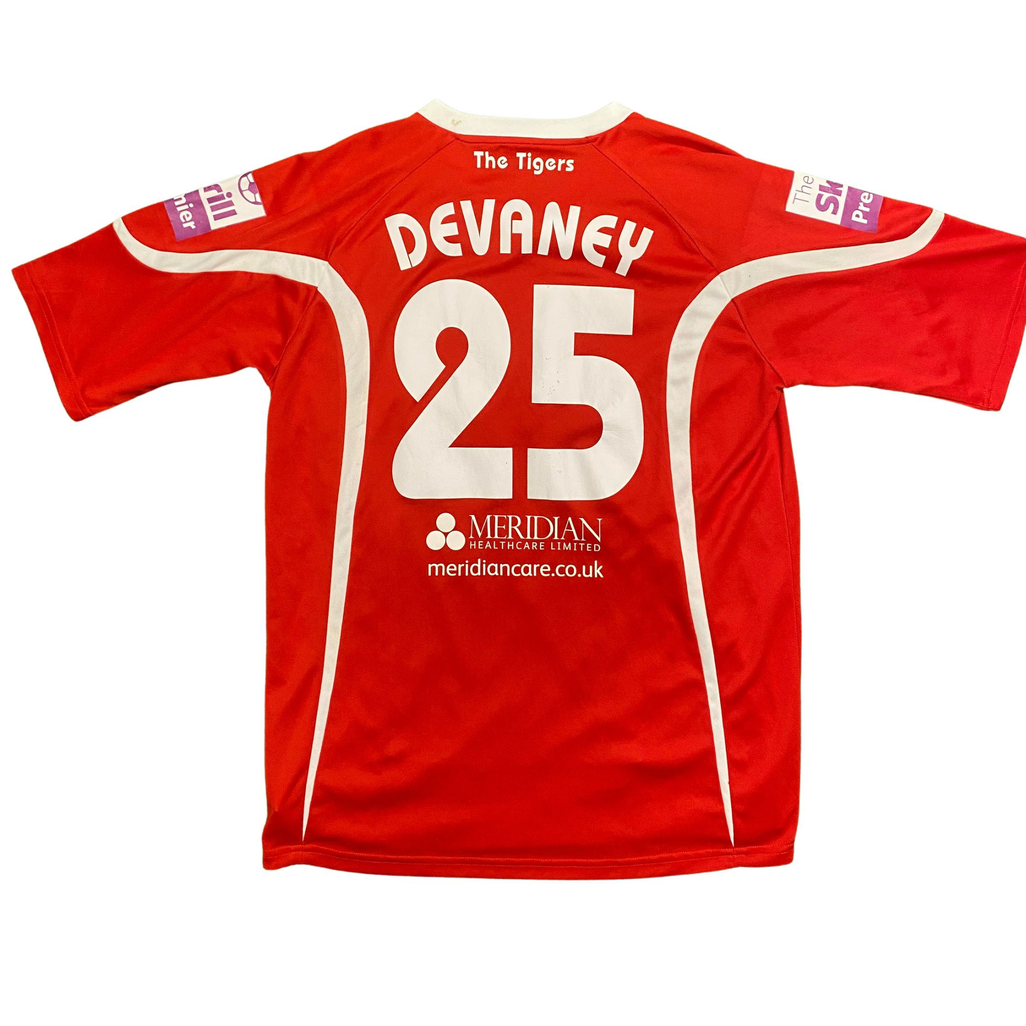 Hyde FC 2013/14 Jako Match Worn Home Football Shirt Martin Devaney 25 Medium