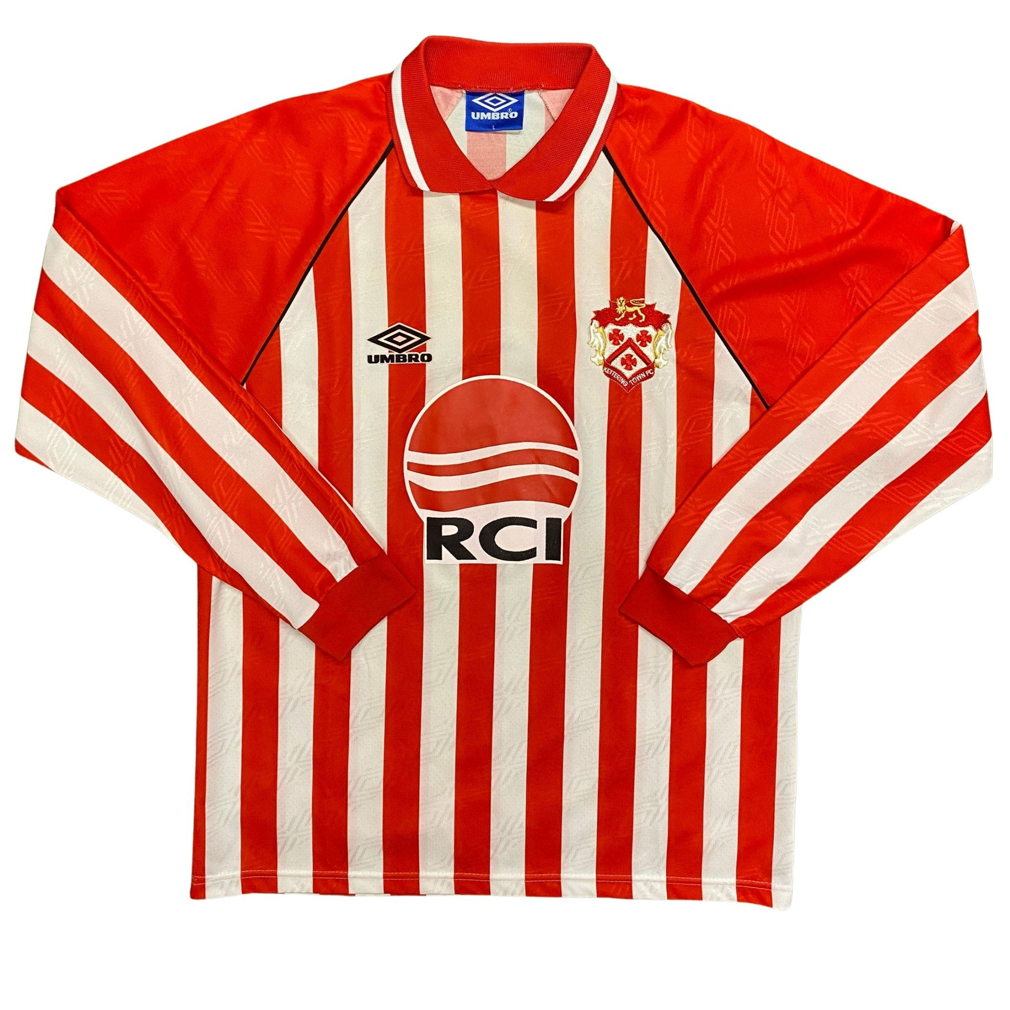Kettering Town 1995/96 Umbro Home Long Sleeve Football Shirt Large
