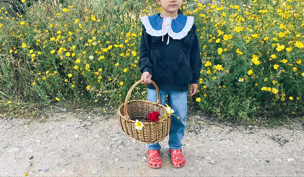 Μικρογραφία: "Little Daughter" Gingham fuchsia | Denim