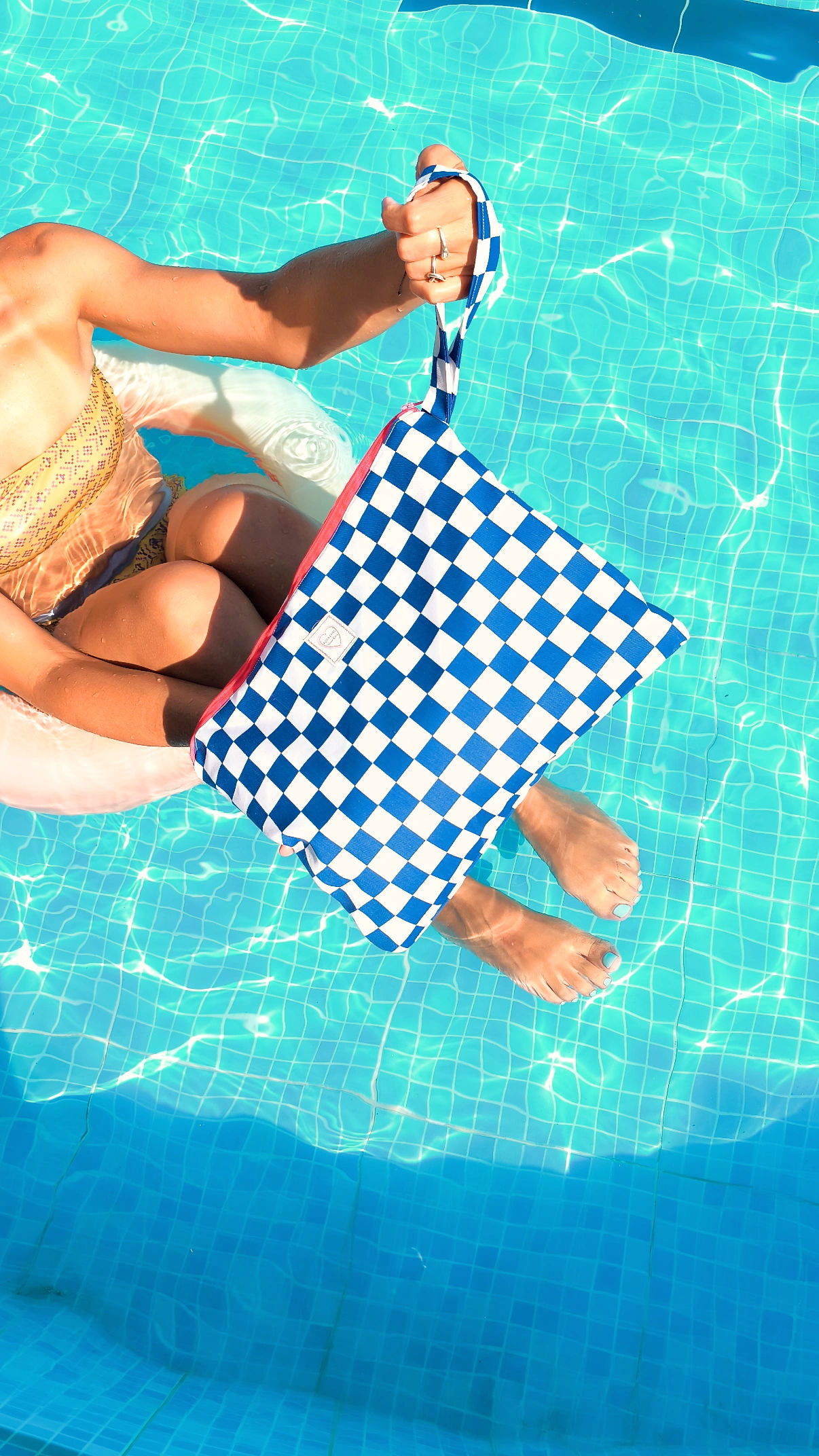 Retro Checker Pouch