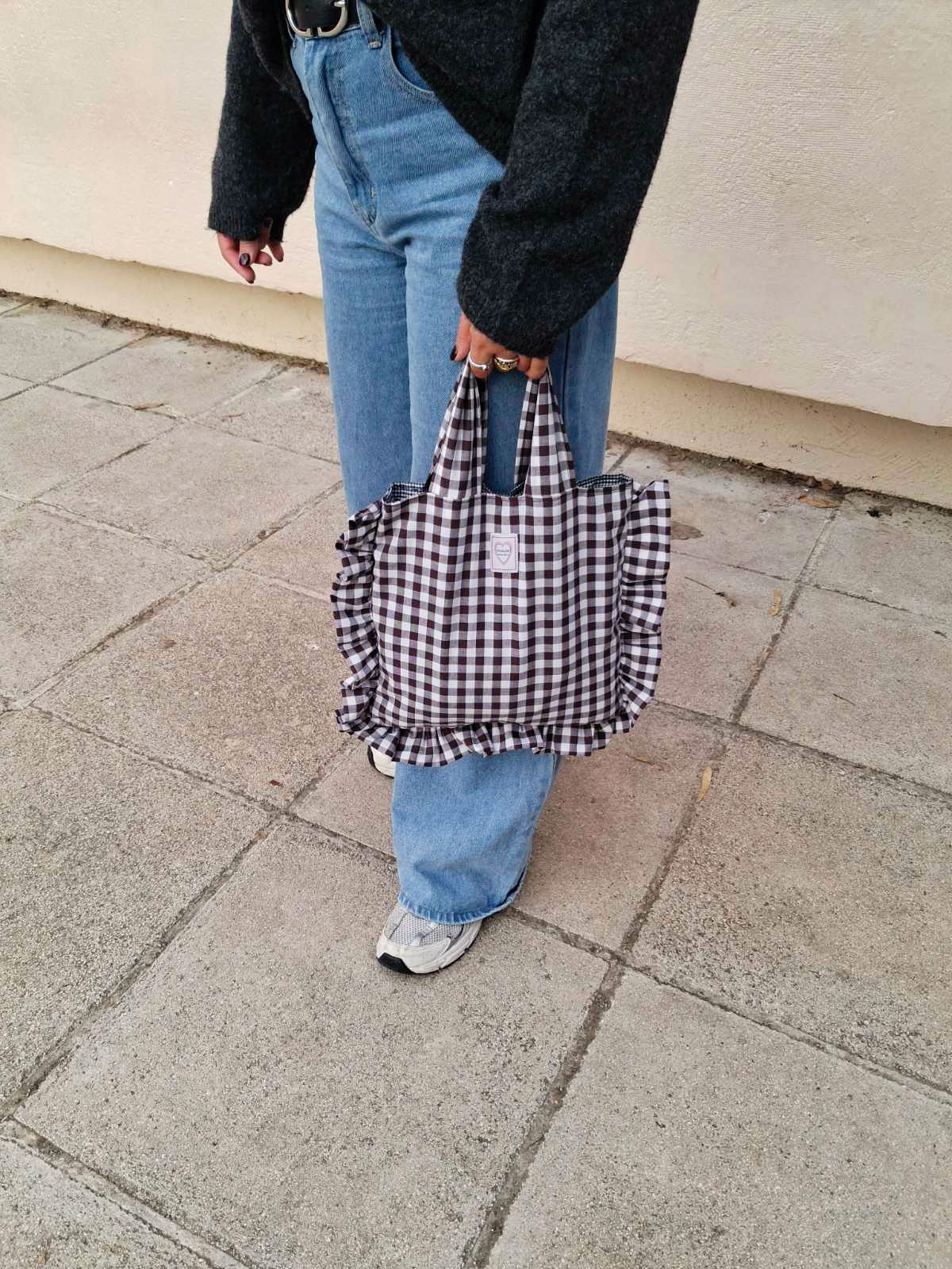 Mini ruffle bag | handbag