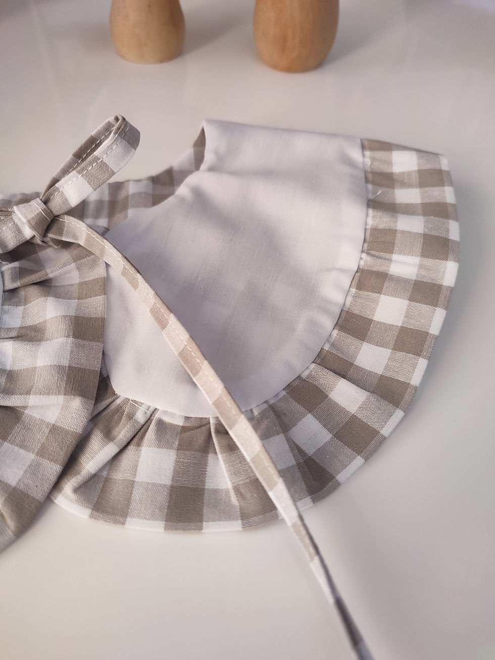 Μικρογραφία: "Little Daughter" Gingham neutral Beige 