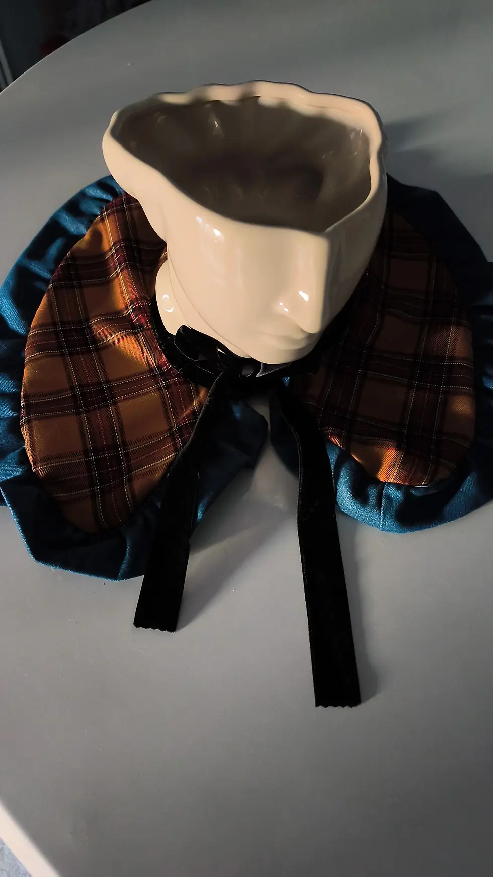 Μικρογραφία: Mustard Tartan/ Denim Collar 