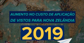 AUMENTO NO CUSTO DE APLICAÇÃO DE VISTOS PARA NOVA ZELÂNDIA