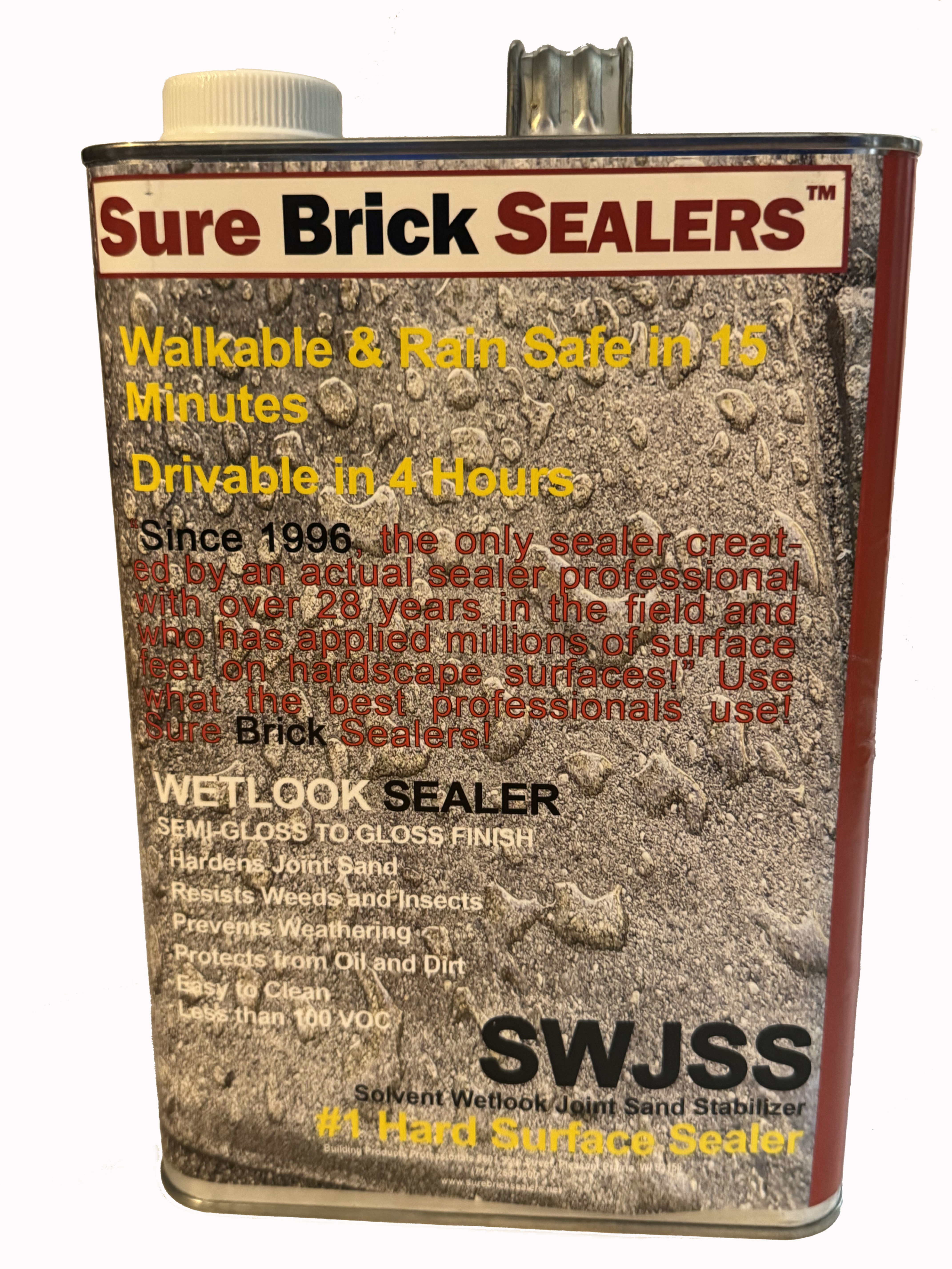 4 (1-gallon can) case Solvent Wetlook Joint Stabilizing Sealer