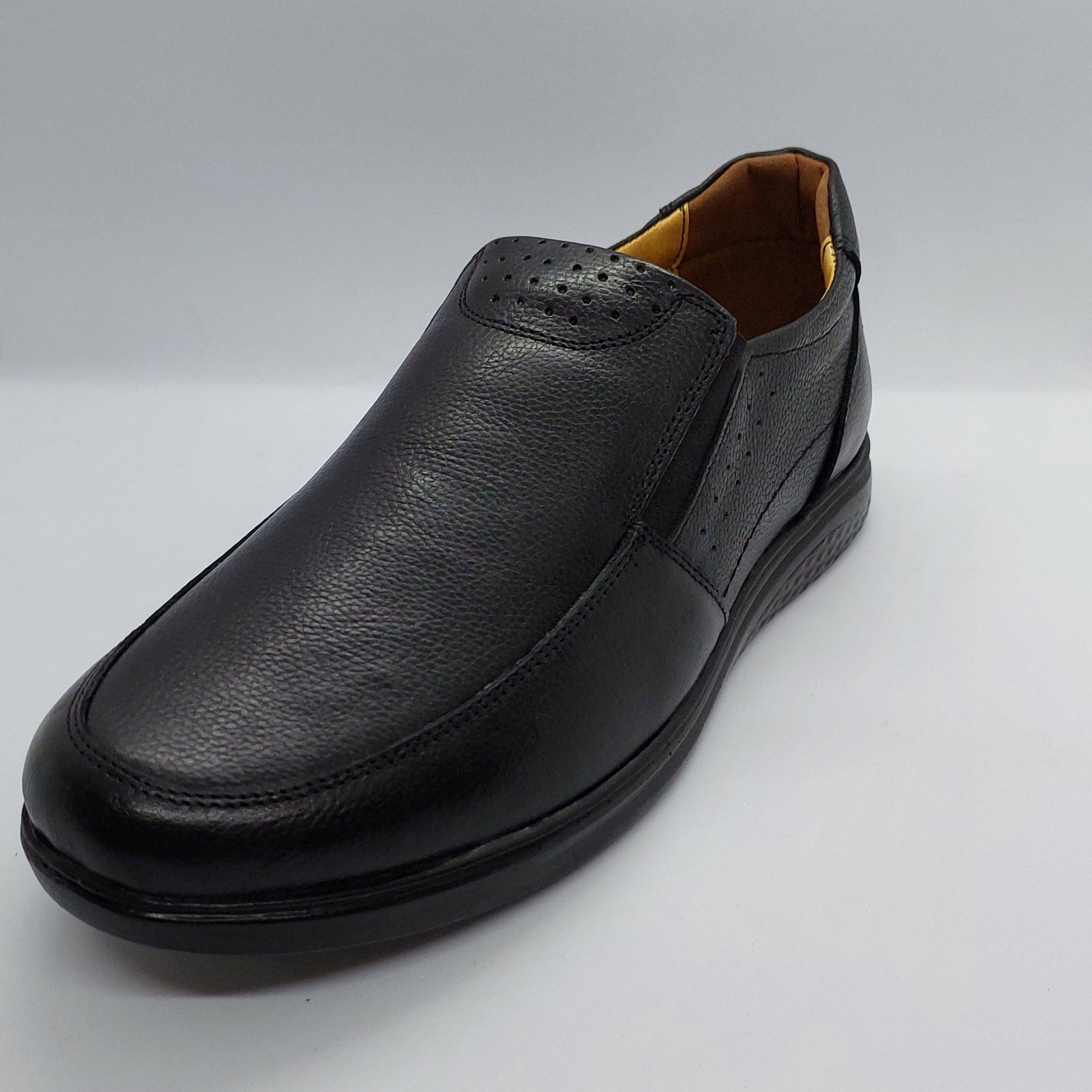 Özdemir %100 içi dışı hakiki deri confort taban bağcıksız yumuşak topuk destekli