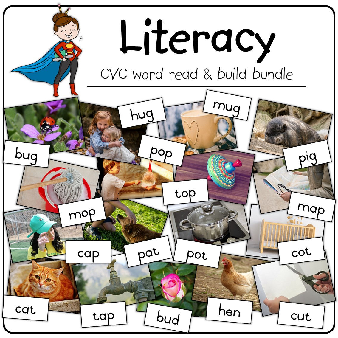 Early Literacy CVC word pack