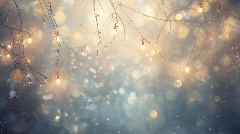 a painterly image of a web of fairy lights, light background so I can remove the lights fr