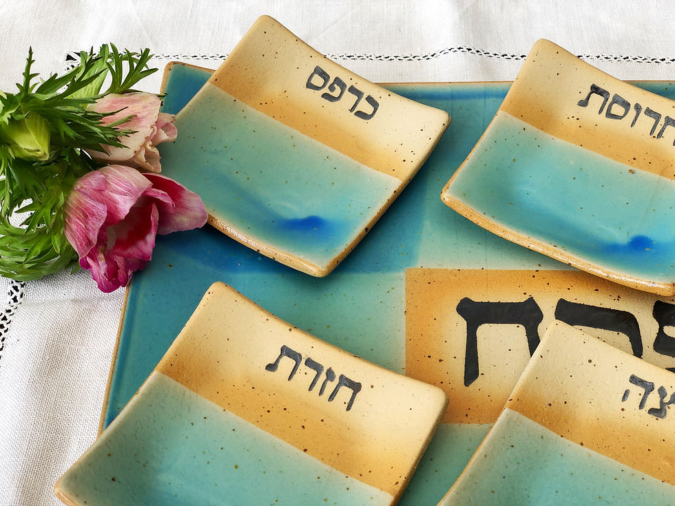 תמונה ממוזערת: סט פסח ומצה טורקיז