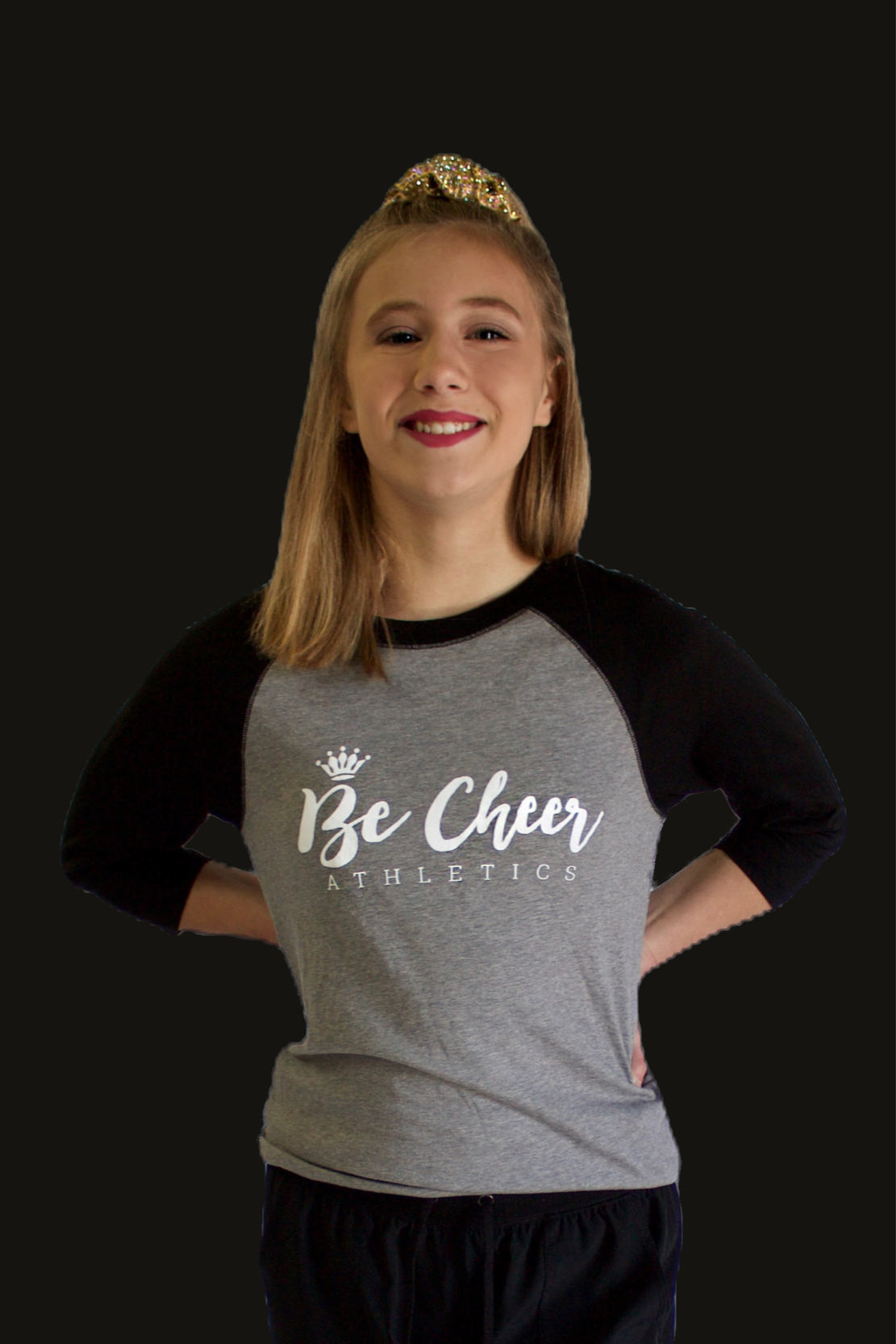 Grey and Black Baseball T-shirt