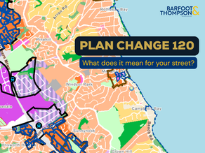 A map of the East Coast Bays showing zoning proposed under Plan Change 120