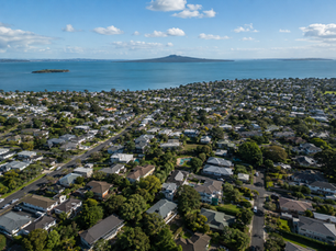 A view of the North Shore towards Rangitoto