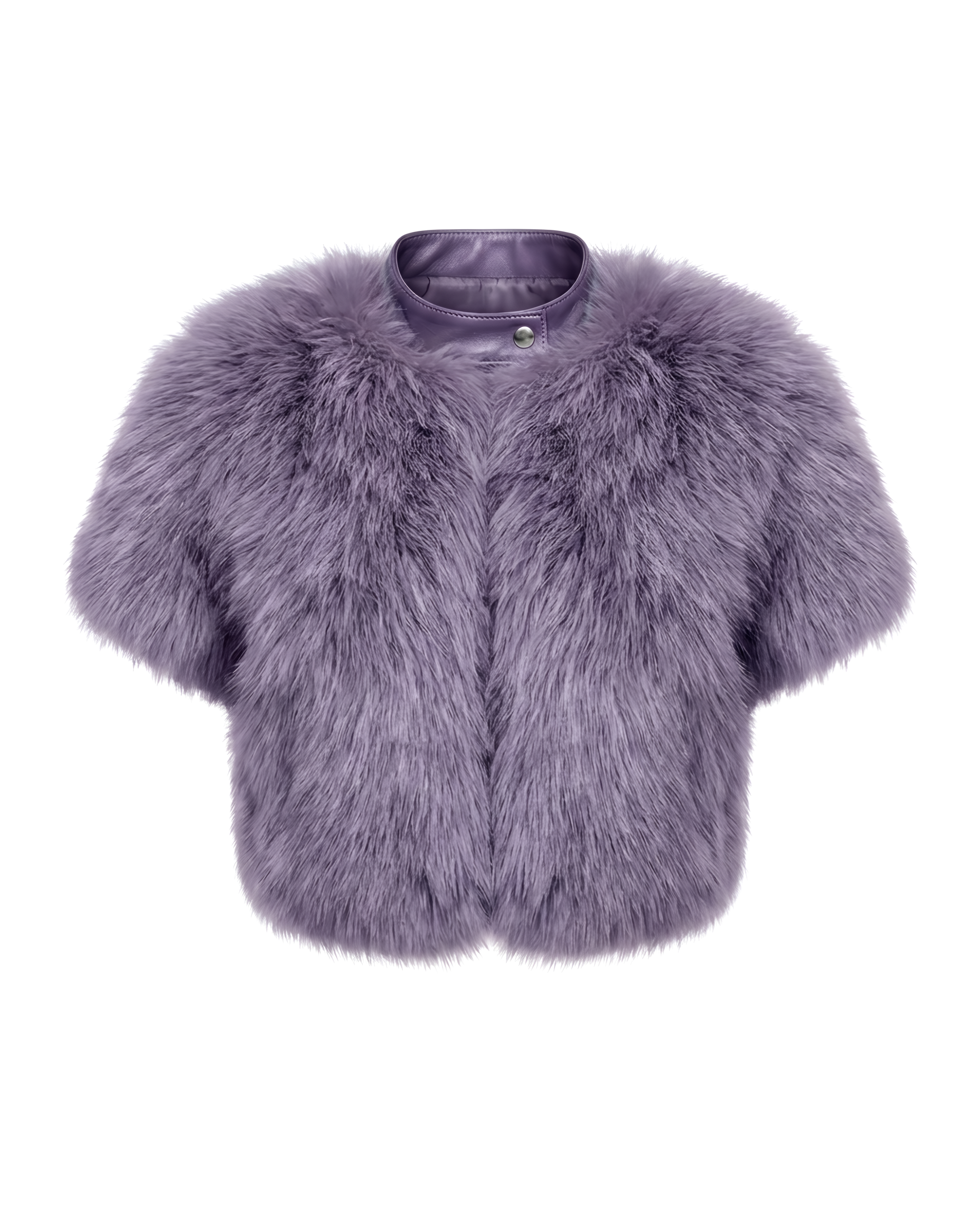 PURPLE FUR MINI JACKET