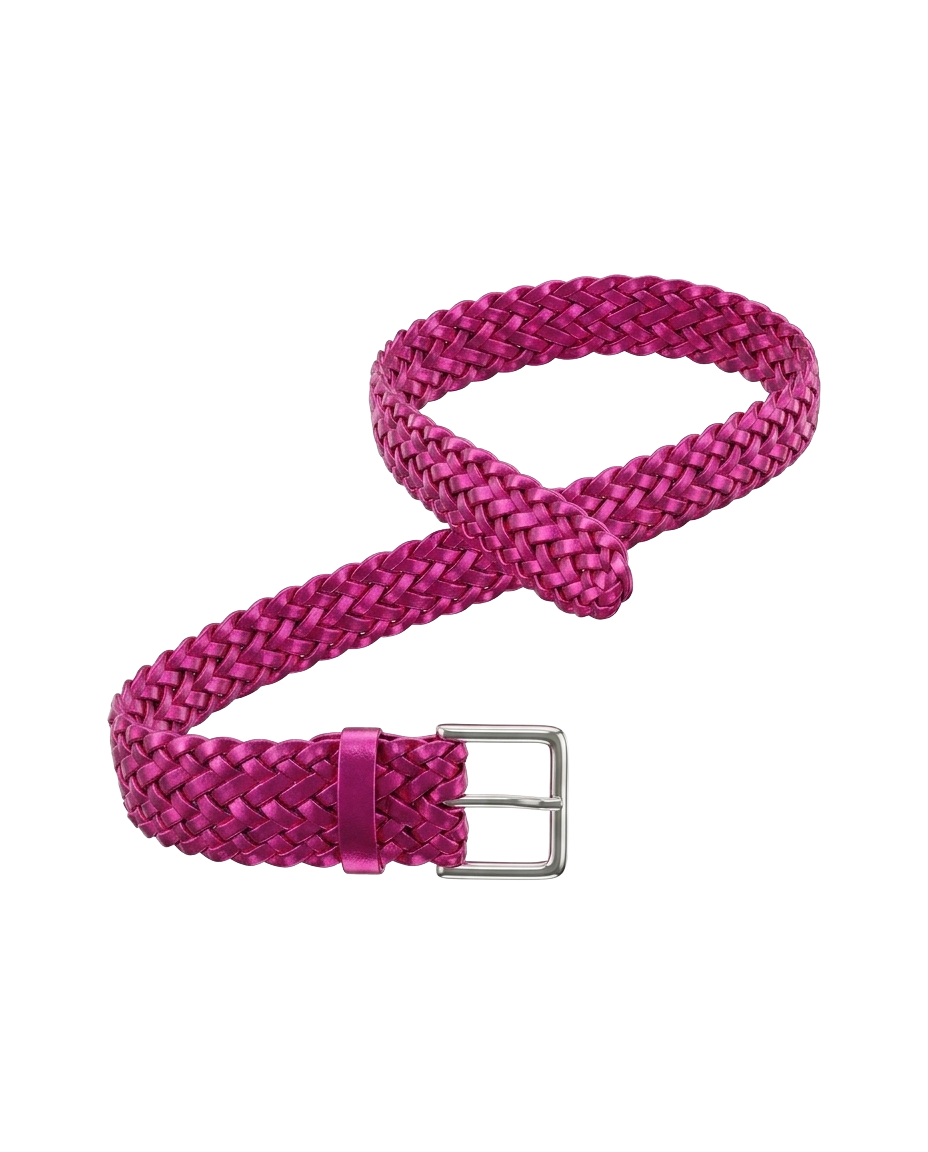 Miniatura: BRAIDED LEATHER BELT