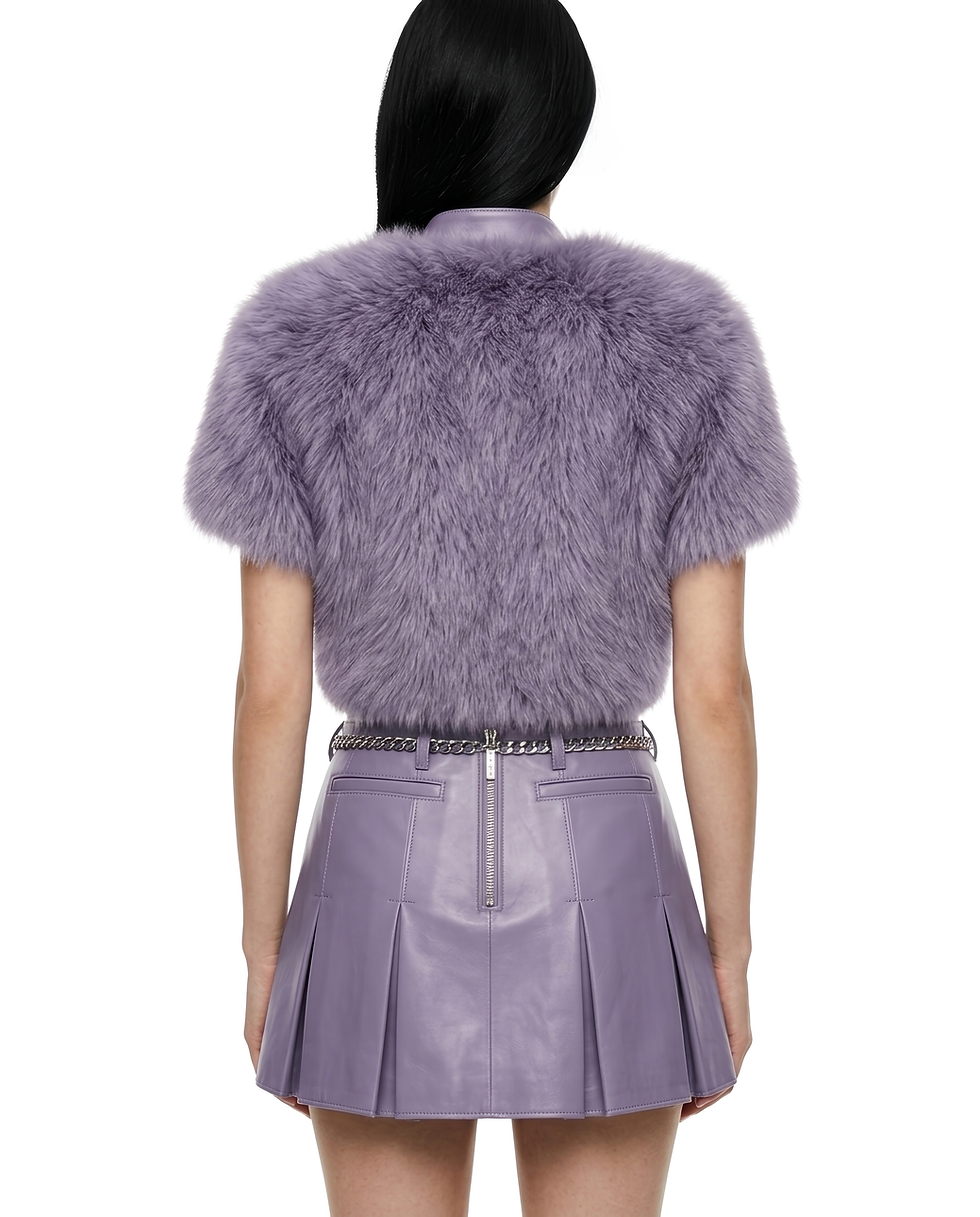 Miniatura: PURPLE FUR MINI JACKET