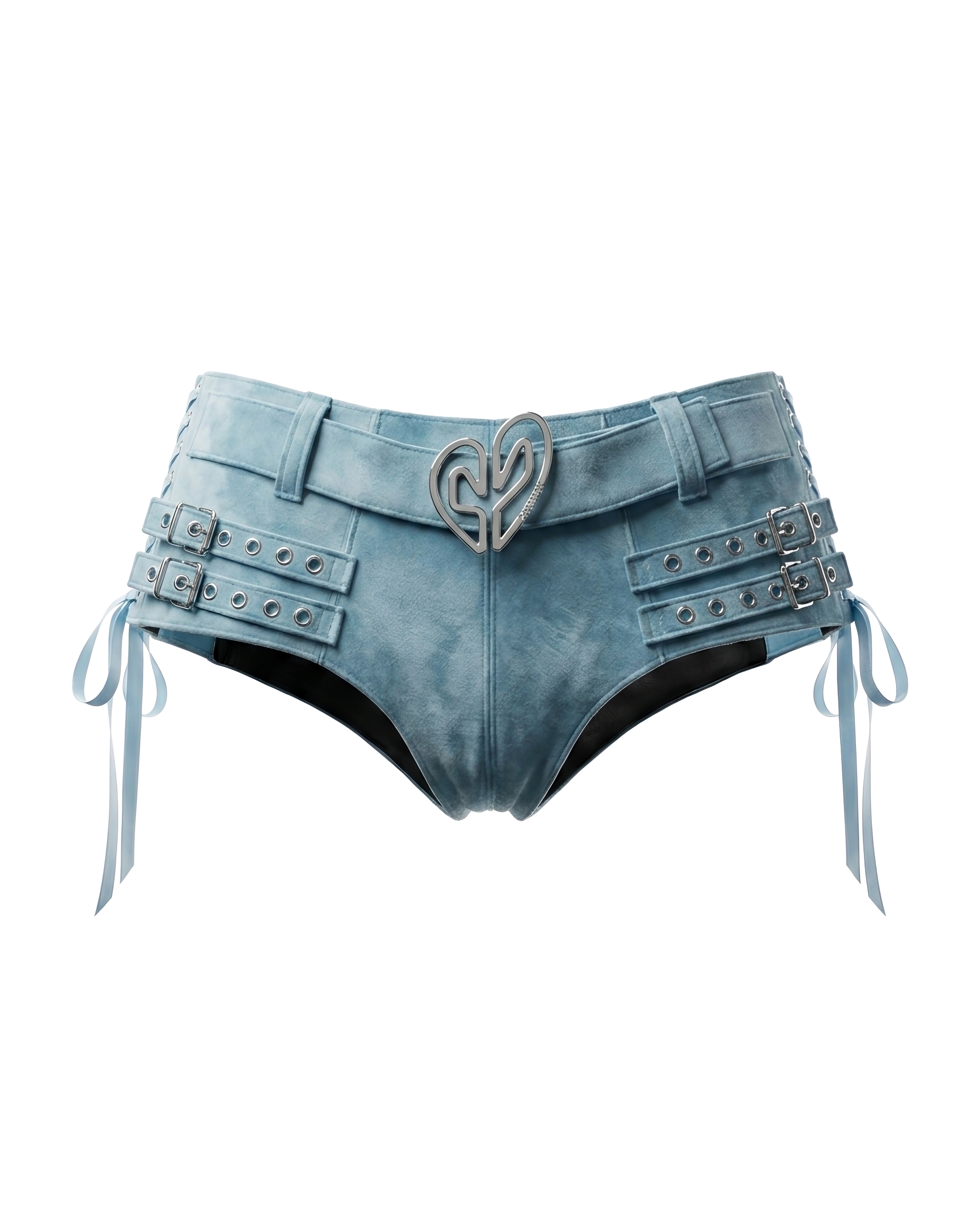 BLUE VELVET SHORTS