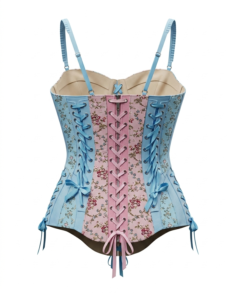 Miniatura: BLUE/PINK BOW CORSET