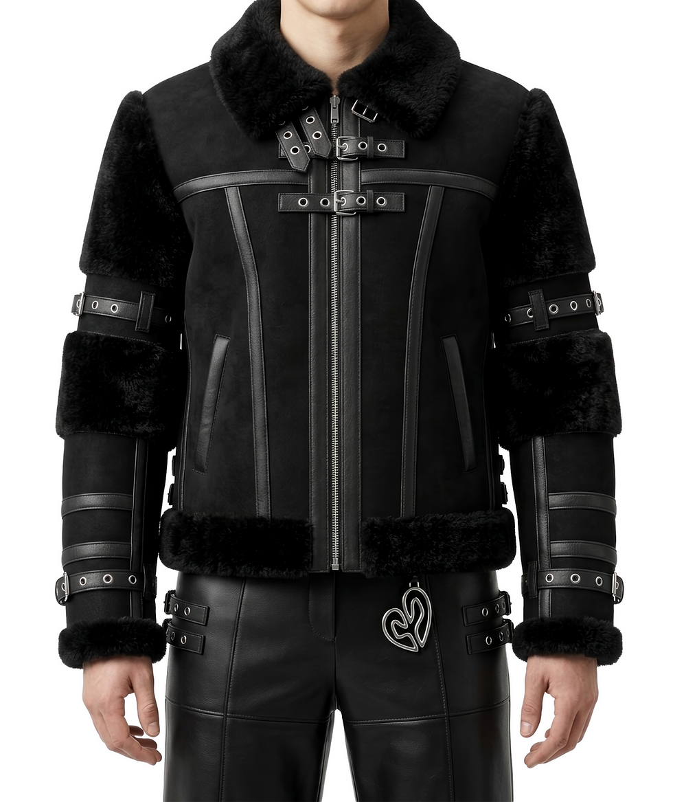 Miniatura: BLACK MOUTON JACKET