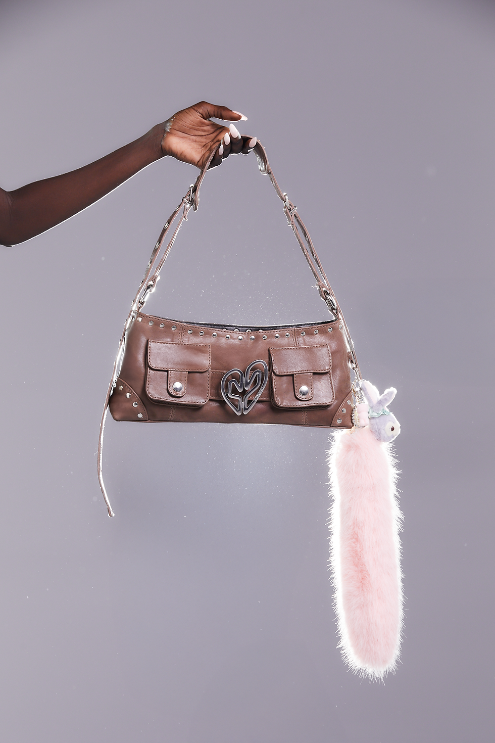 BROWN SYSTEM BAGUETTE BAG