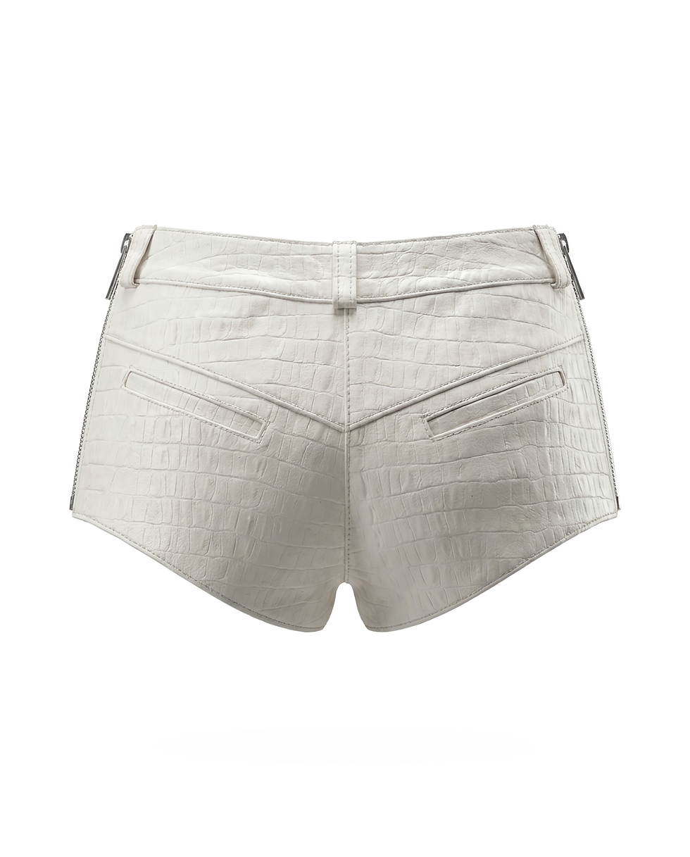 Miniatura: WHITE MOTORCYCLE SHORTS