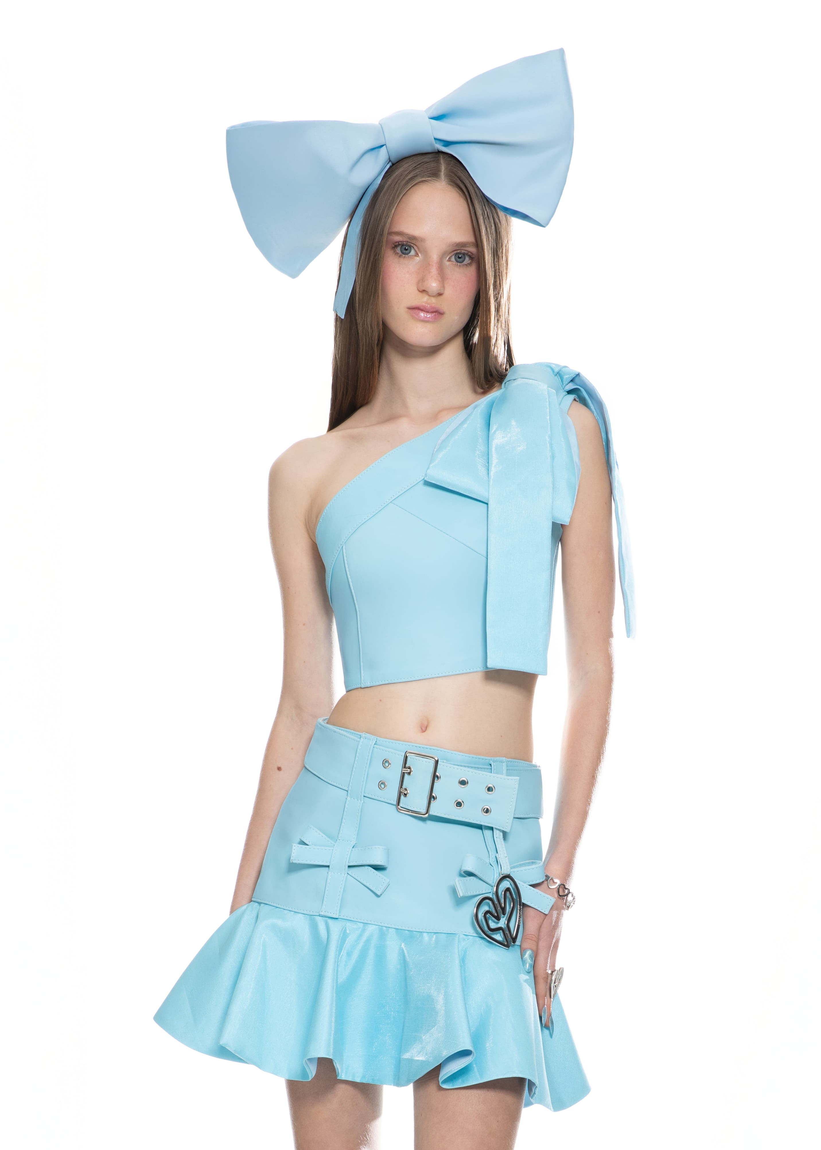 BLUE DIANA BOW TOP