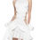 Miniatura: WHITE STRETCH SATIN DRESS WITH BOWS