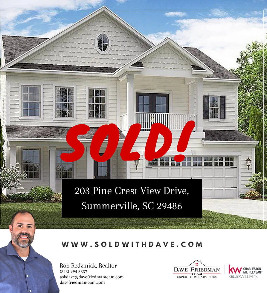 Sold Charleston Real Estate at 203 Pine Crest View Drive