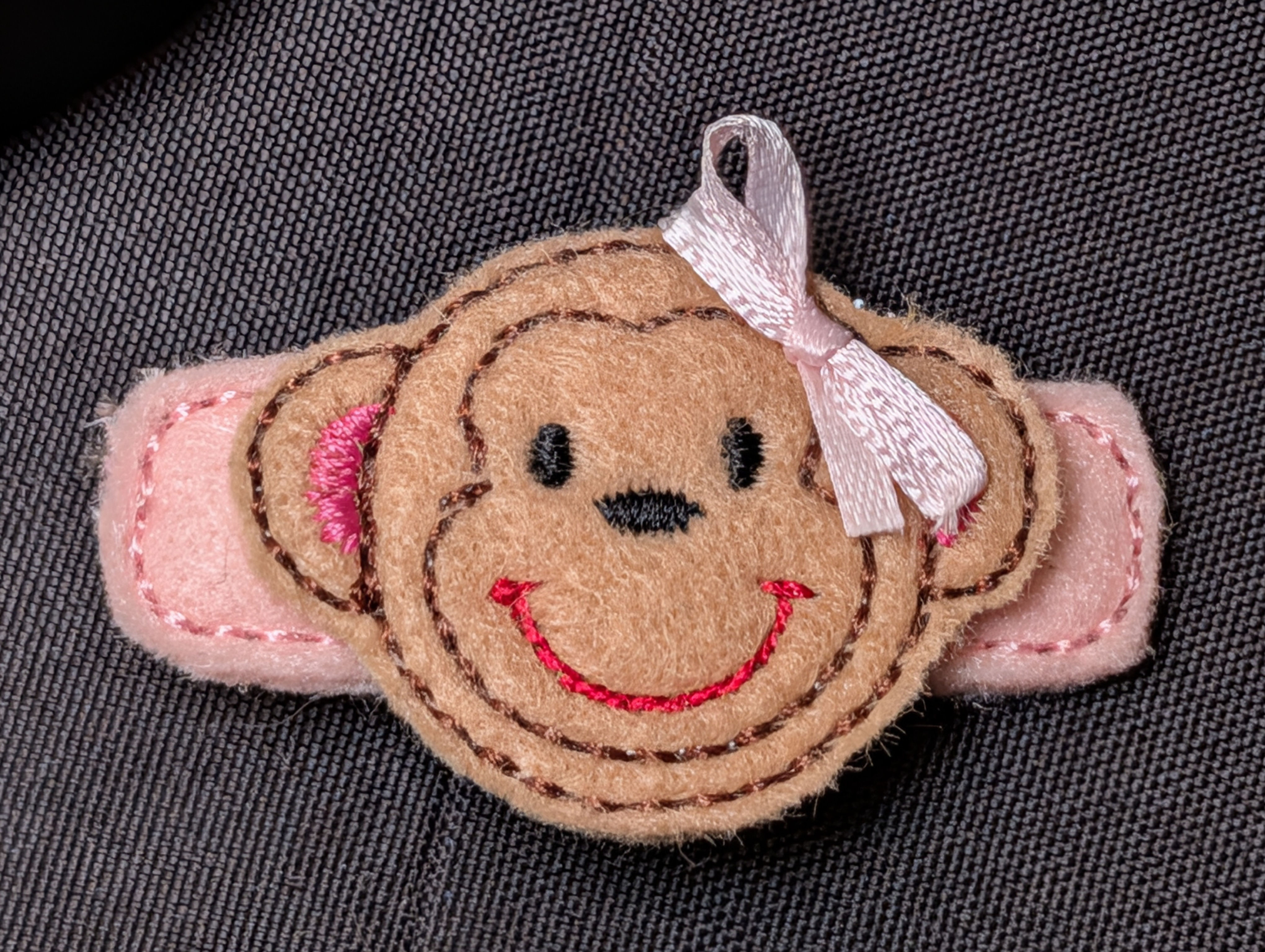 Monkey Feltie Hair Clip