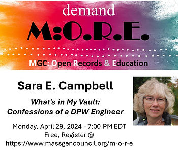 Town engineer Sara Cambell talks about the records we never think of using. 