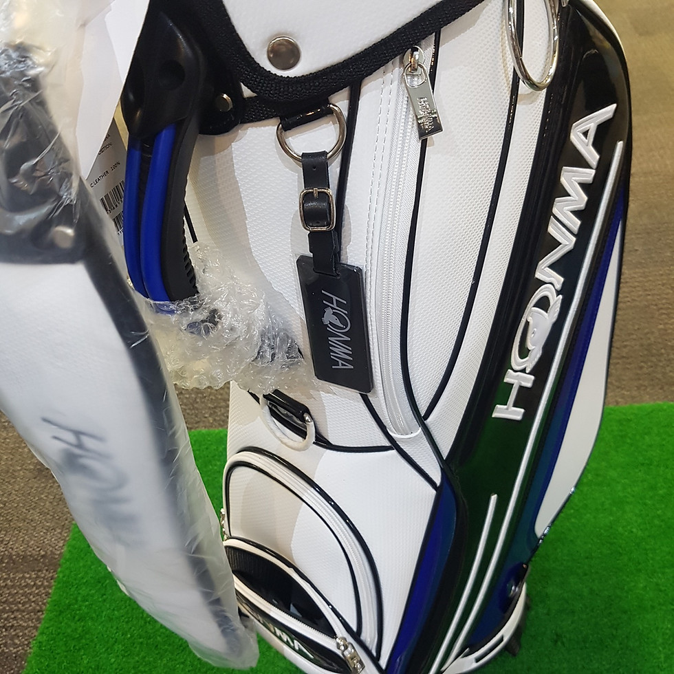 Thumbnail: Honma blue & white cart bag