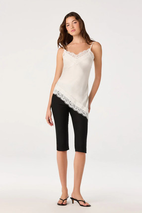 ASTR The Label Lace Trim Top