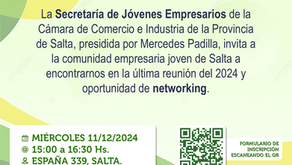 ULTIMA REUNION EN 2024 DE JOVENES EMPRESARIOS