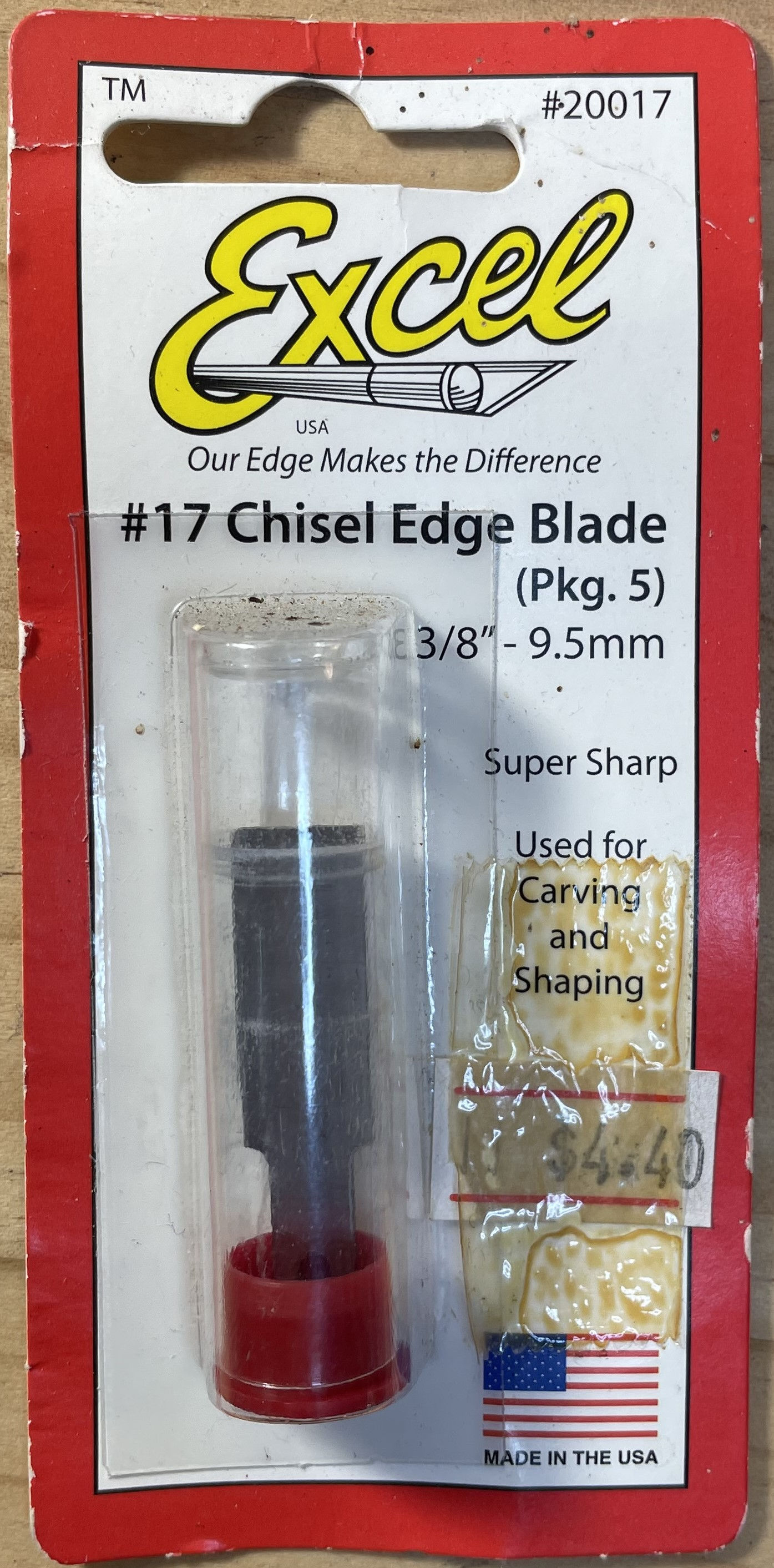 Excel Blades #17 - Chisel Edge Blades