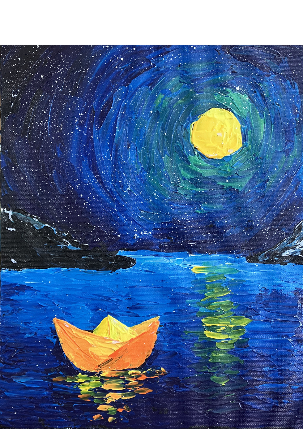 Thumbnail: Sun & Moon (Palette Knife Camp)
