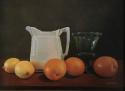 DeFluri, Peter-White Pitcher with Oramges and Lemons
