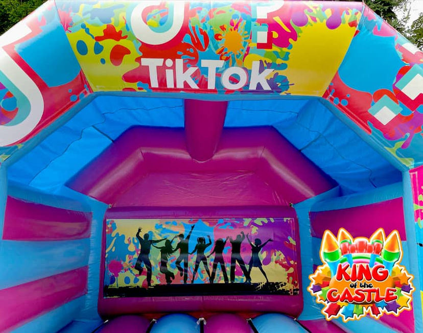 TikTok Bouncy Castle Hire in Dunfermline, Glenrothes and Kirkcaldy plus Tullibody, Larbert and Alloa