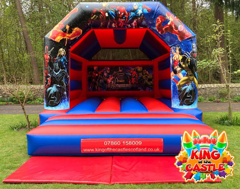 Avengers Bouncy Castle Hire in Dunfermline, Glenrothes and Kirkcaldy plus Tullibody, Larbert and Alloa