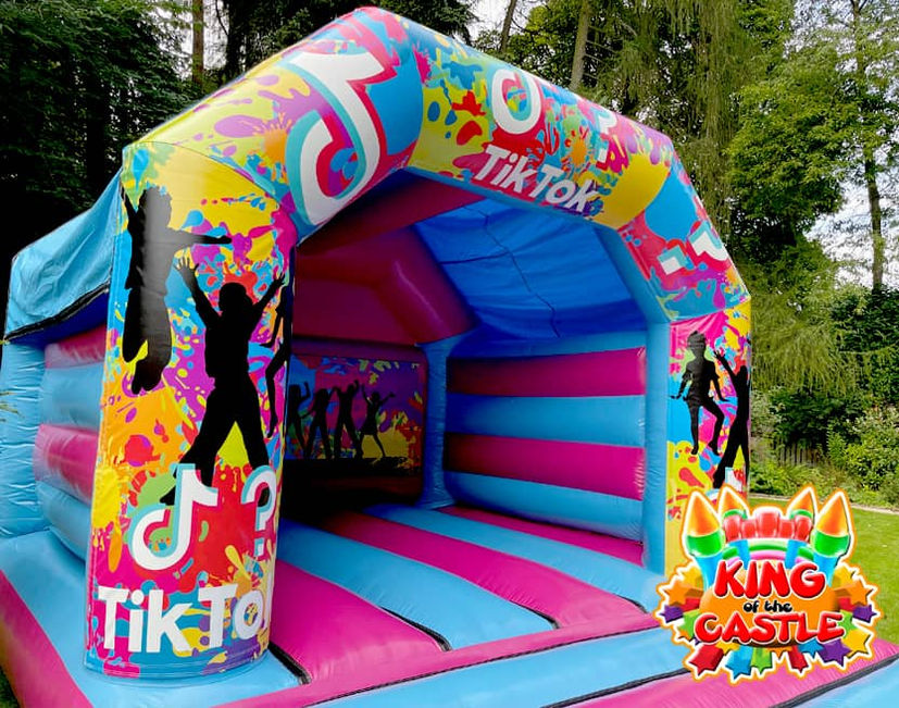 TikTok Bouncy Castle Hire in Dunfermline, Glenrothes and Kirkcaldy plus Tullibody, Larbert and Alloa