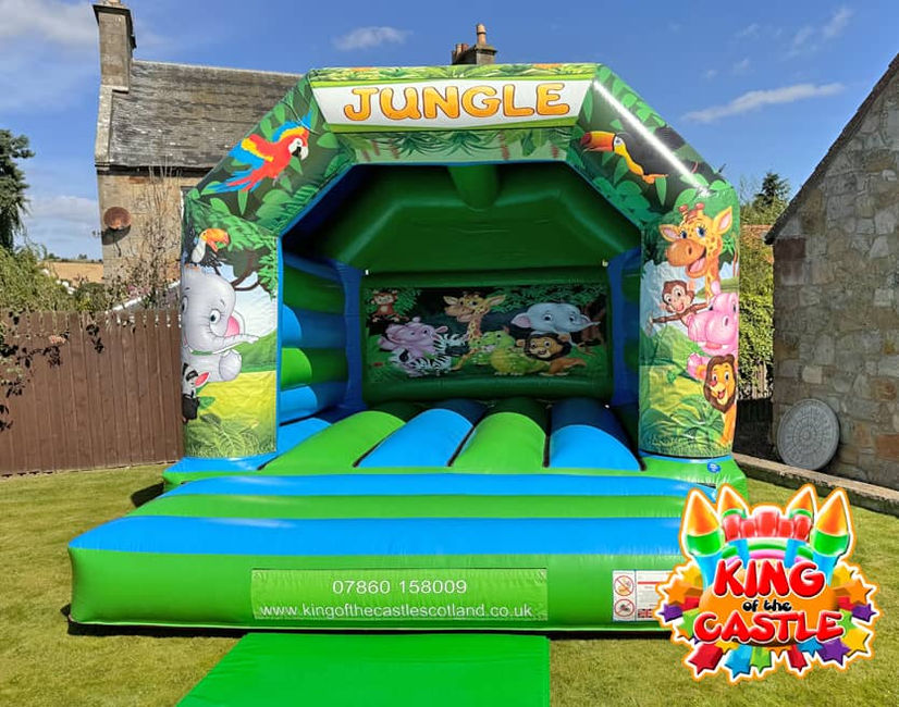 Jungle Bouncy Castle Hire in Dunfermline, Glenrothes and Kirkcaldy plus Tullibody, Larbert and Alloa