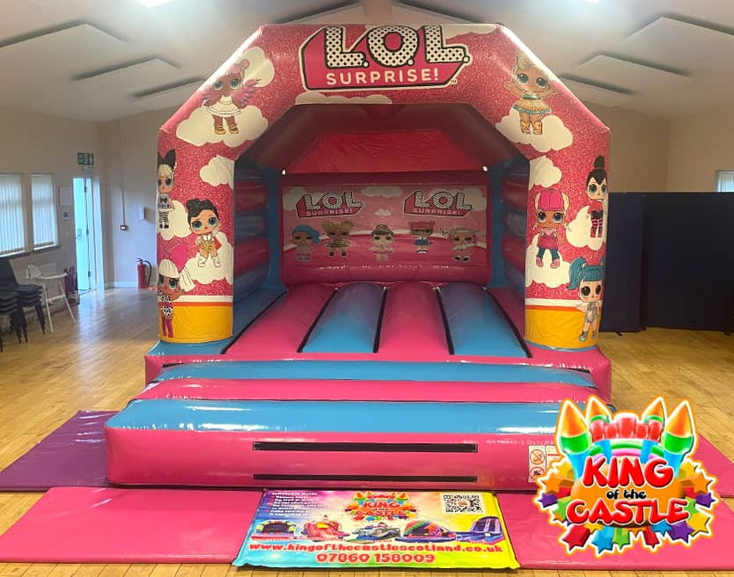 LOL Surprise Bouncy Castle Hire in Dunfermline, Glenrothes and Kirkcaldy plus Clackmannanshire, Larbert and Kinross